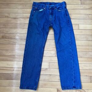 Vtg Levis 505 Regular Fit Straight Leg Jeans Medium Wash Blue Denim W31 L30